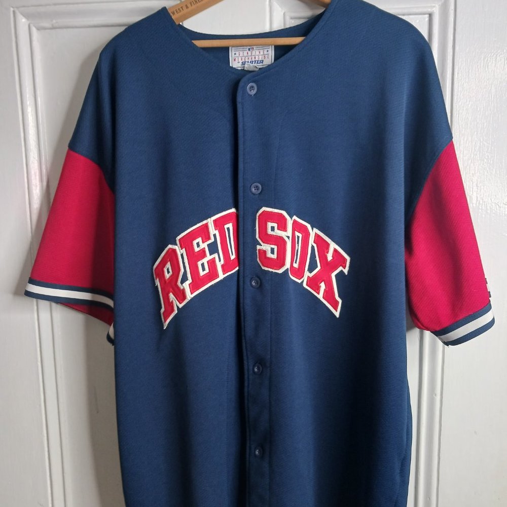 Red Sox Starter Genuine Merchandise Button Down Jersey XL.  Preowned.
